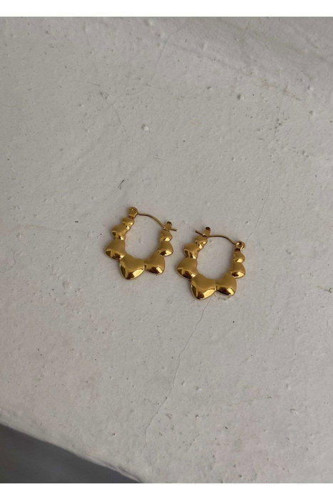 Heliophilia Silver Pendientes de Acero Dorados Heliophilia Silver Pendientes de Acero Dorados